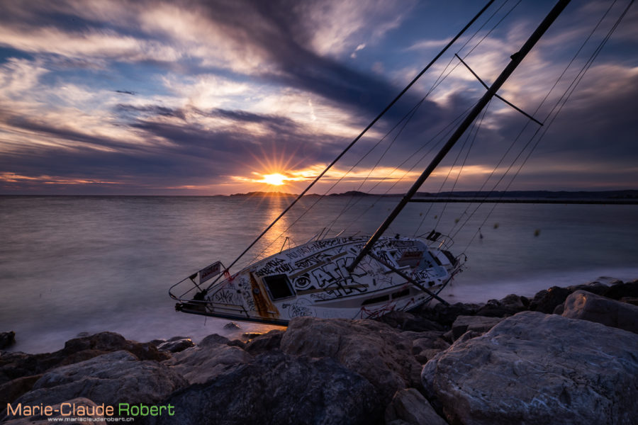 Marseille, Naufrage…et couché de soleil